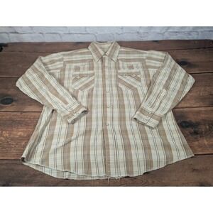 Vintage Dee Cee DC Western Wear Pearl‎ Snap Shirt Cowboy Rodeo Men's 16.5 / 34